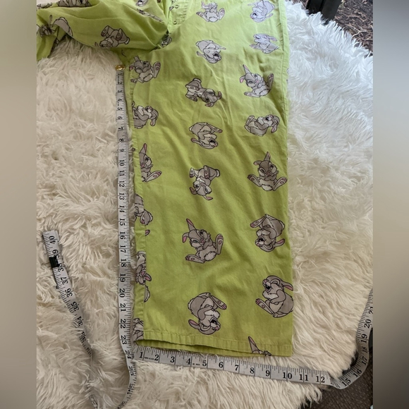 Disney Thumper Women's Pajama Pants Size L Green White gray pink blue - Picture 10 of 12